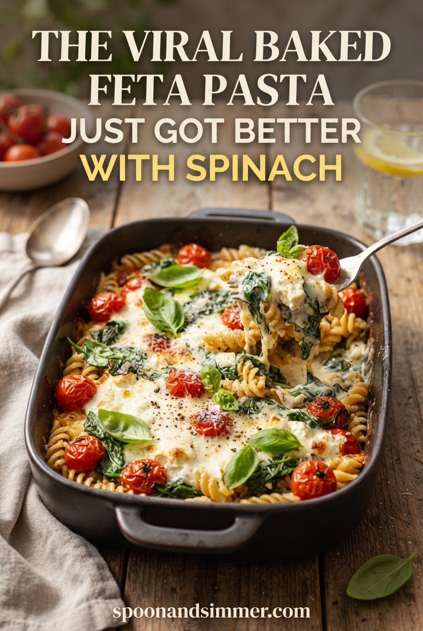 The Viral Baked Feta Pasta Just Got Better With Spinach