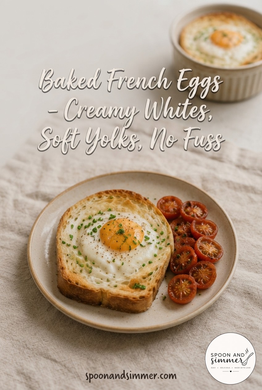 Baked French Eggs - Creamy Whites, Soft Yolks, No Fuss