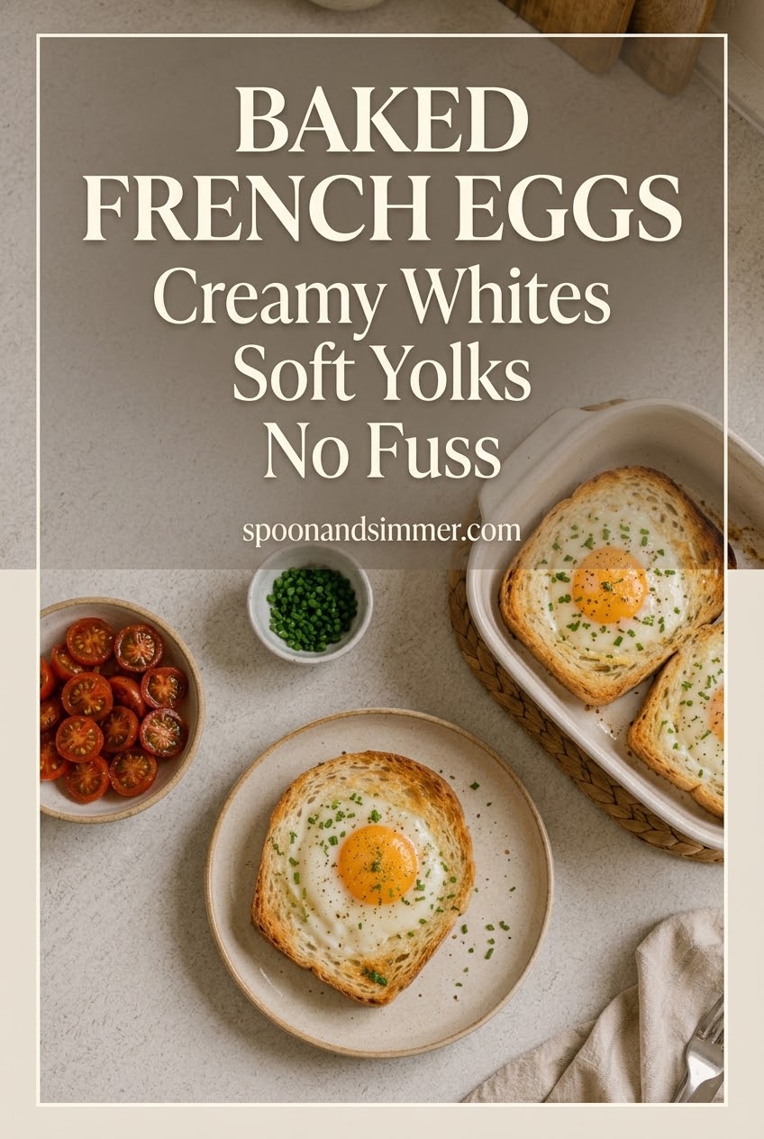 Baked French Eggs Creamy Whites Soft Yolks No Fuss