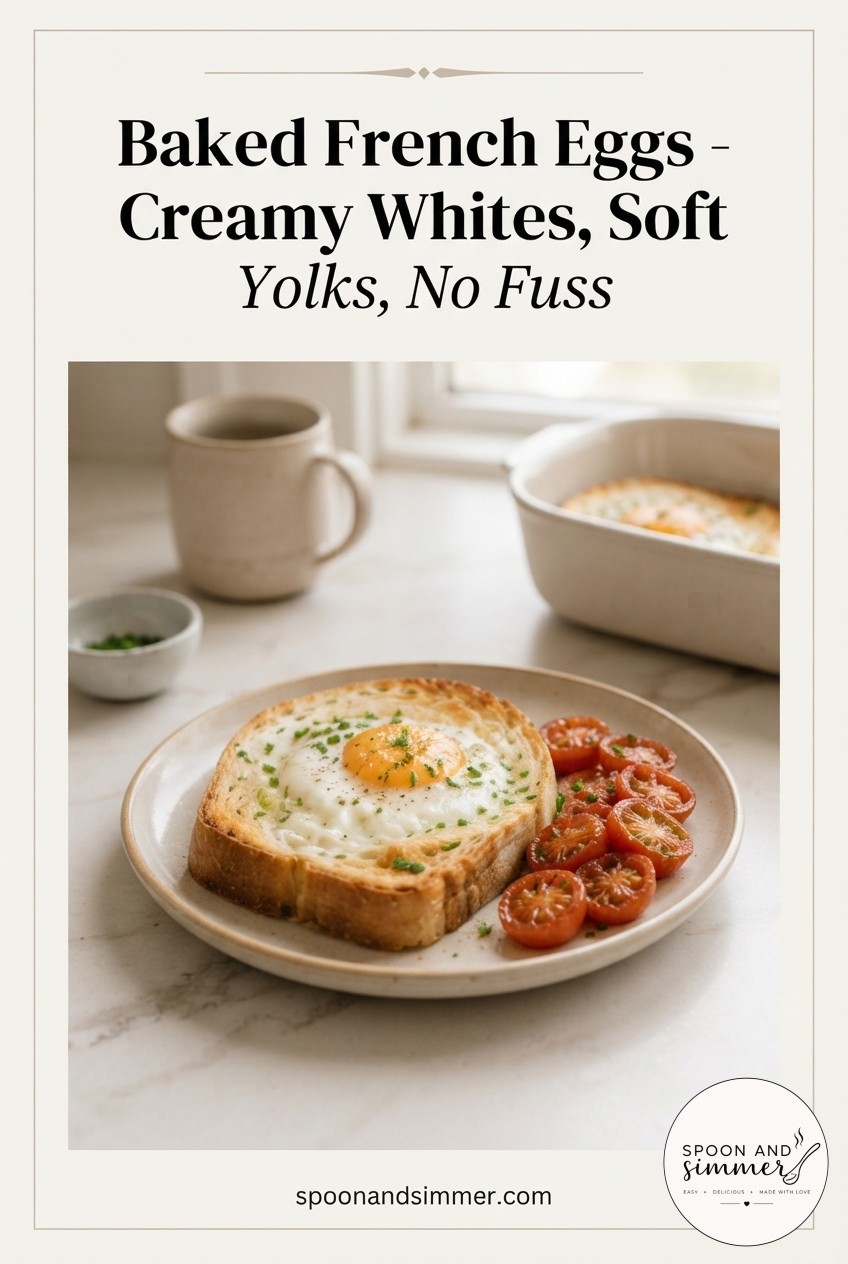 Baked French Eggs - Creamy Whites, Soft Yolks, No Fuss