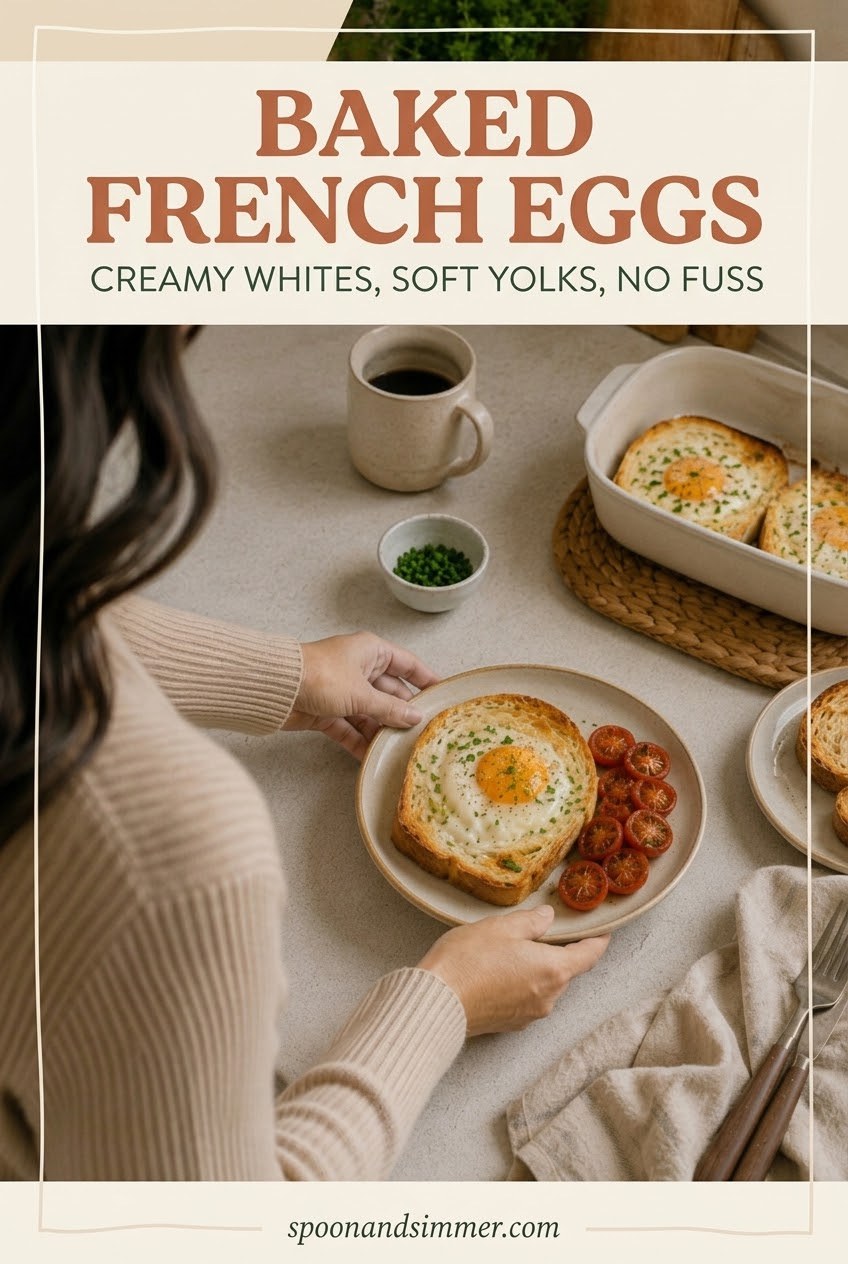 Baked French Eggs - Creamy Whites, Soft Yolks, No Fuss