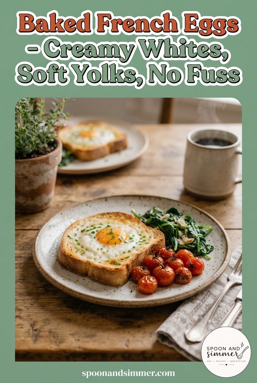 Baked French Eggs - Creamy Whites, Soft Yolks, No Fuss