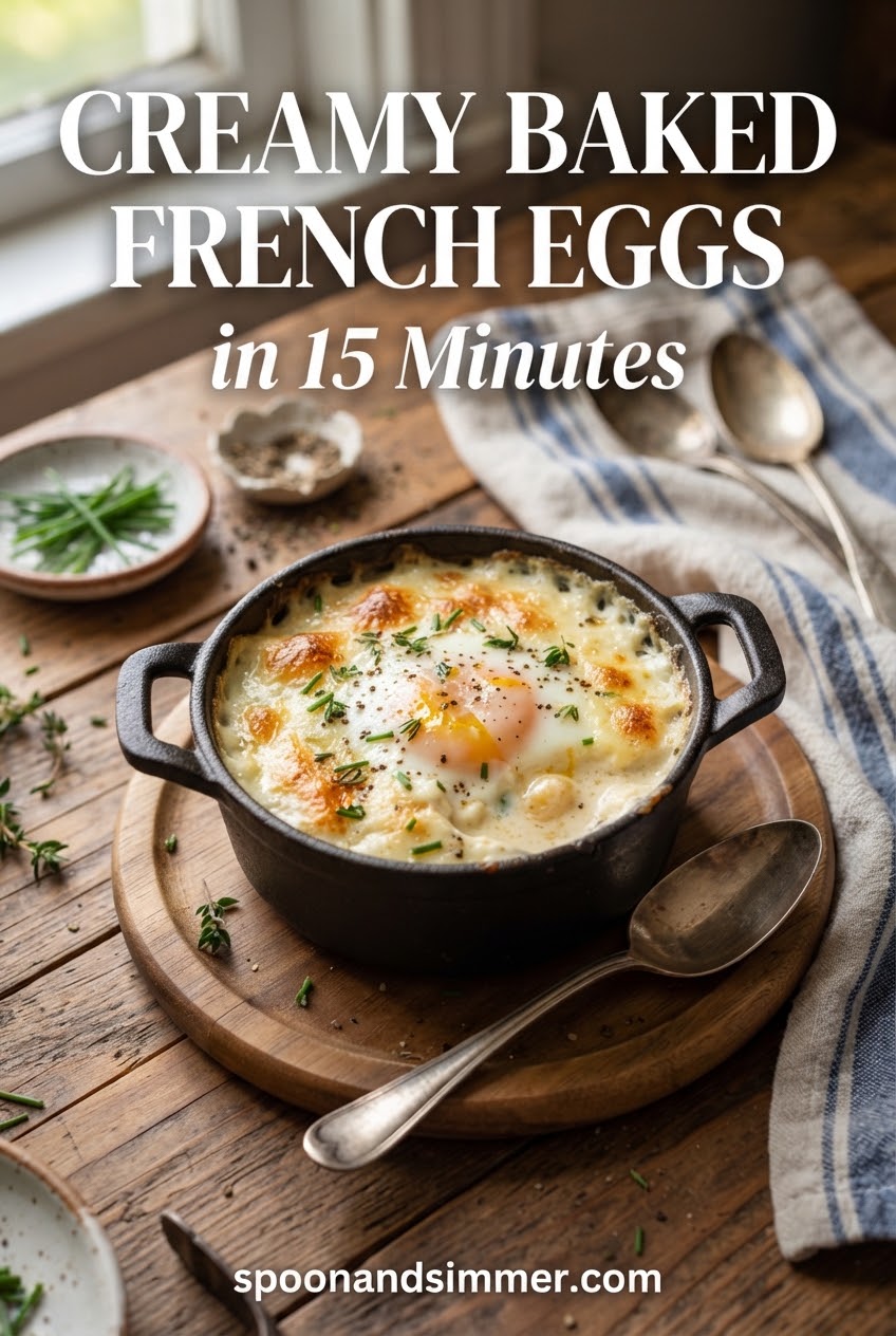 Creamy Baked French Eggs in 15 Minutes