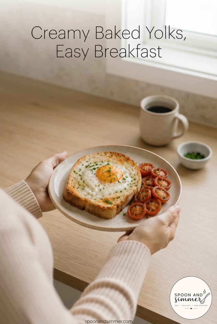 Creamy Baked Yolks, Easy Breakfast