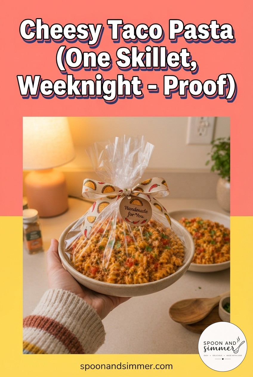 Cheesy Taco Pasta (One Skillet, Weeknight - Proof)