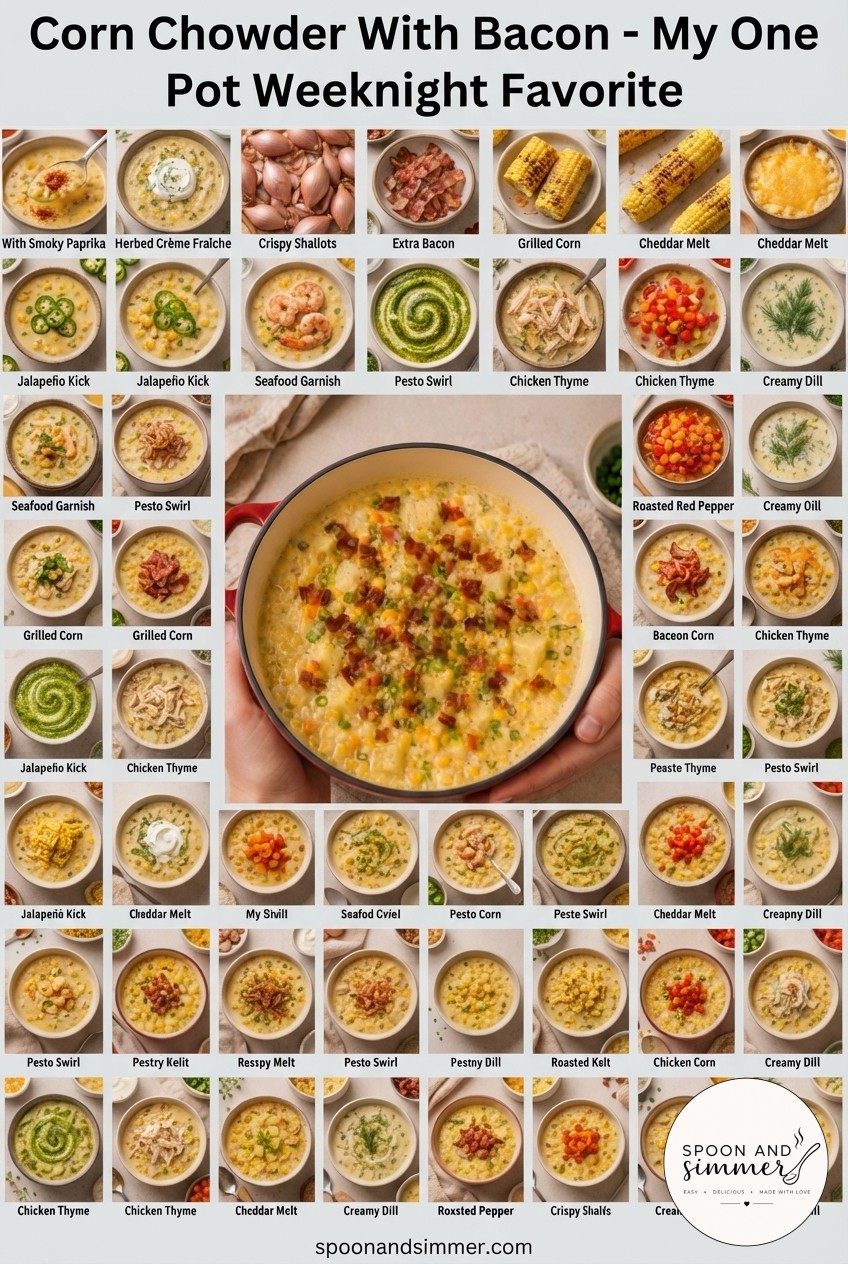Corn Chowder With Bacon - My One - Pot Weeknight Favorite