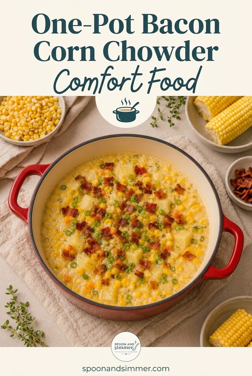 One-Pot Bacon Corn Chowder Comfort Food