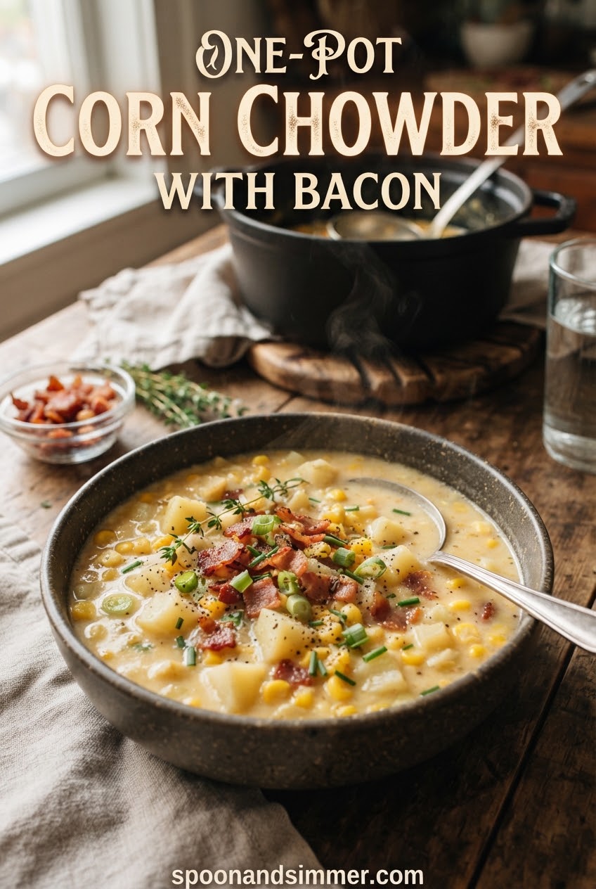 One-Pot Corn Chowder With Bacon
