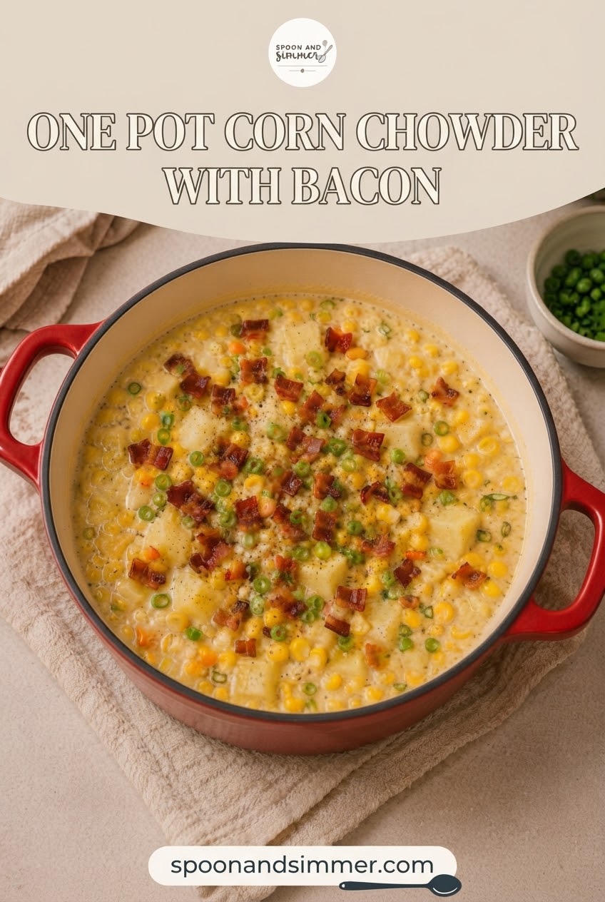 One Pot Corn Chowder With Bacon