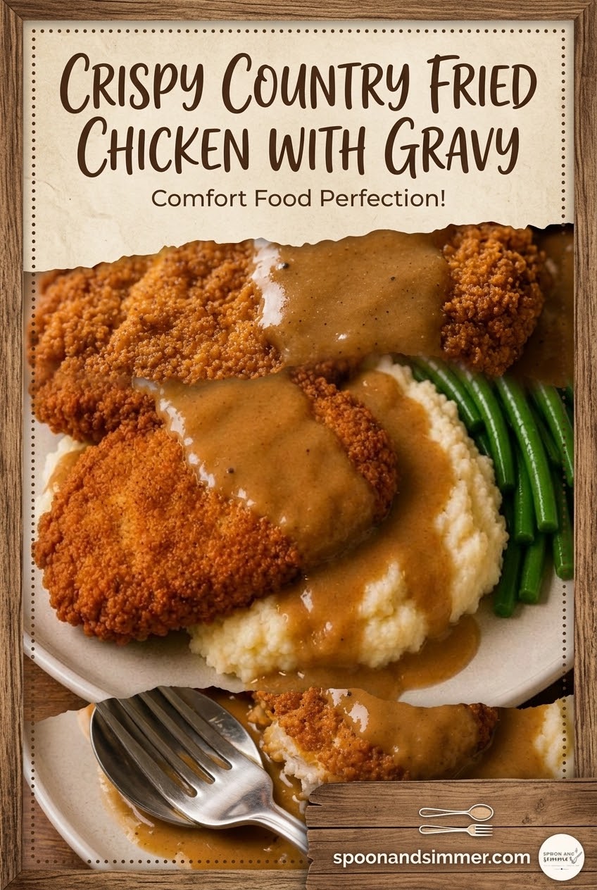 Crispy Country Fried Chicken With Gravy