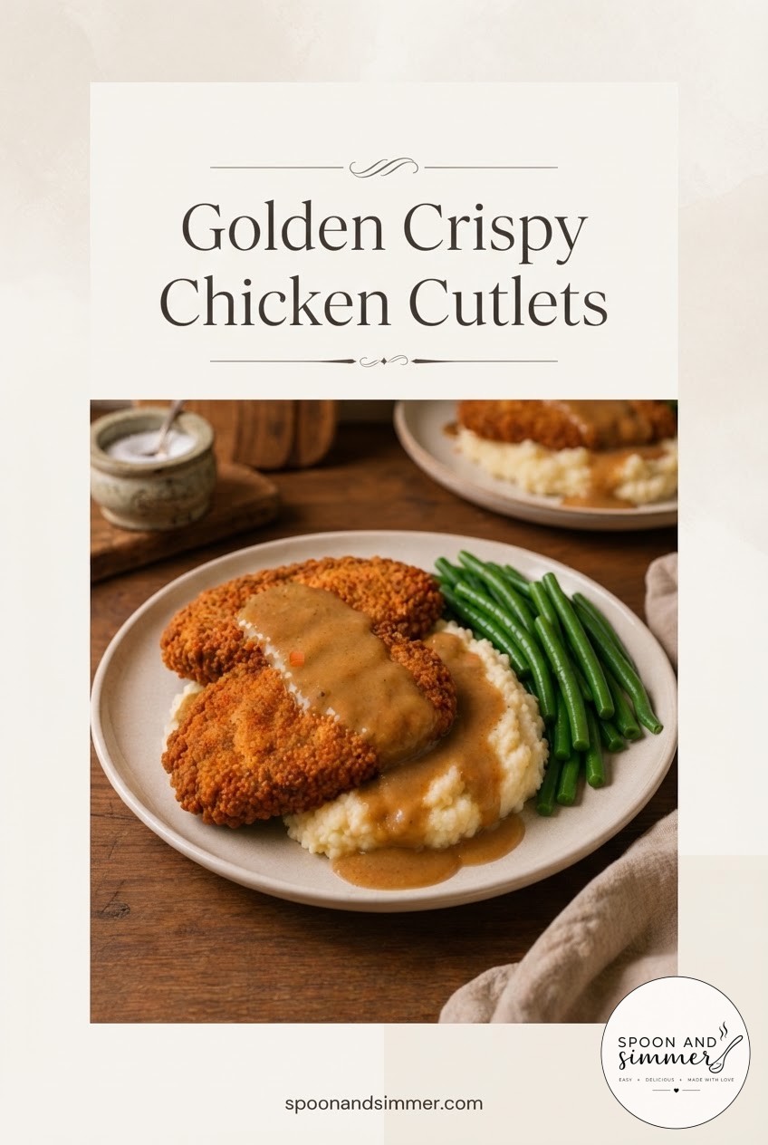 Golden Crispy Chicken Cutlets