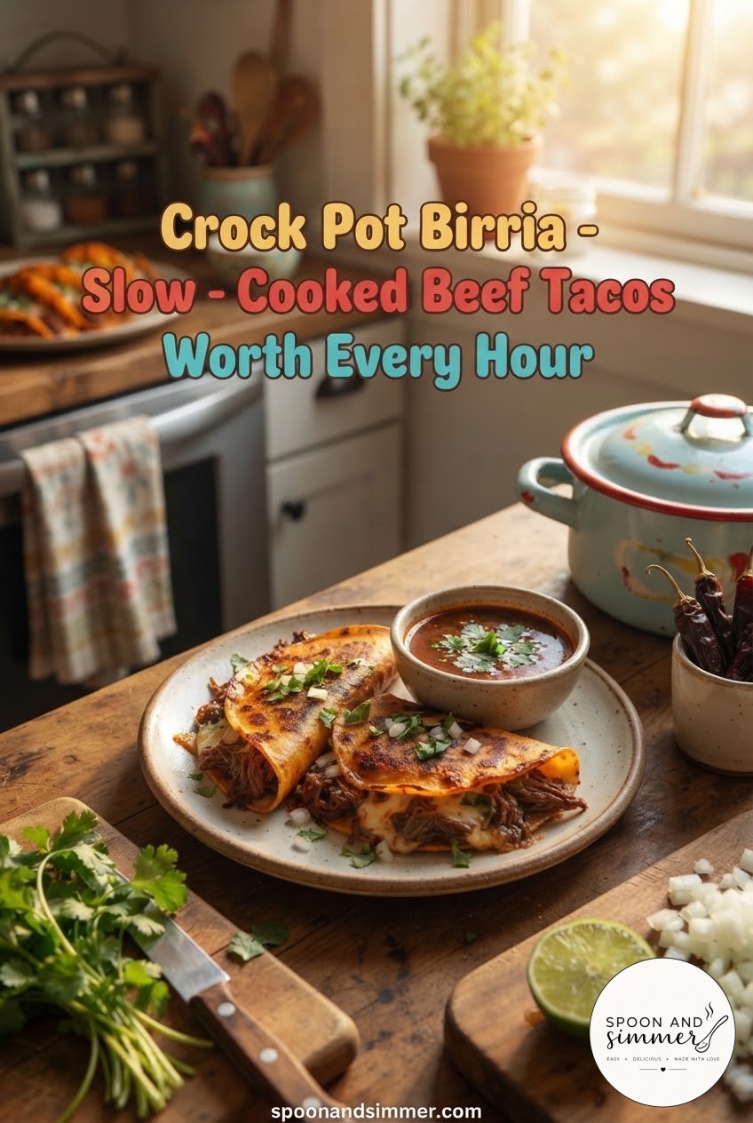 Crock Pot Birria - Slow - Cooked Beef Tacos Worth Every Hour