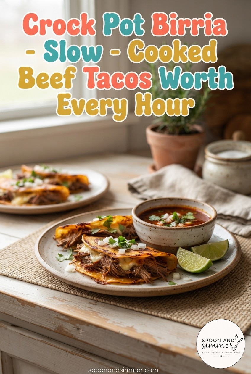 Crock Pot Birria - Slow - Cooked Beef Tacos Worth Every Hour