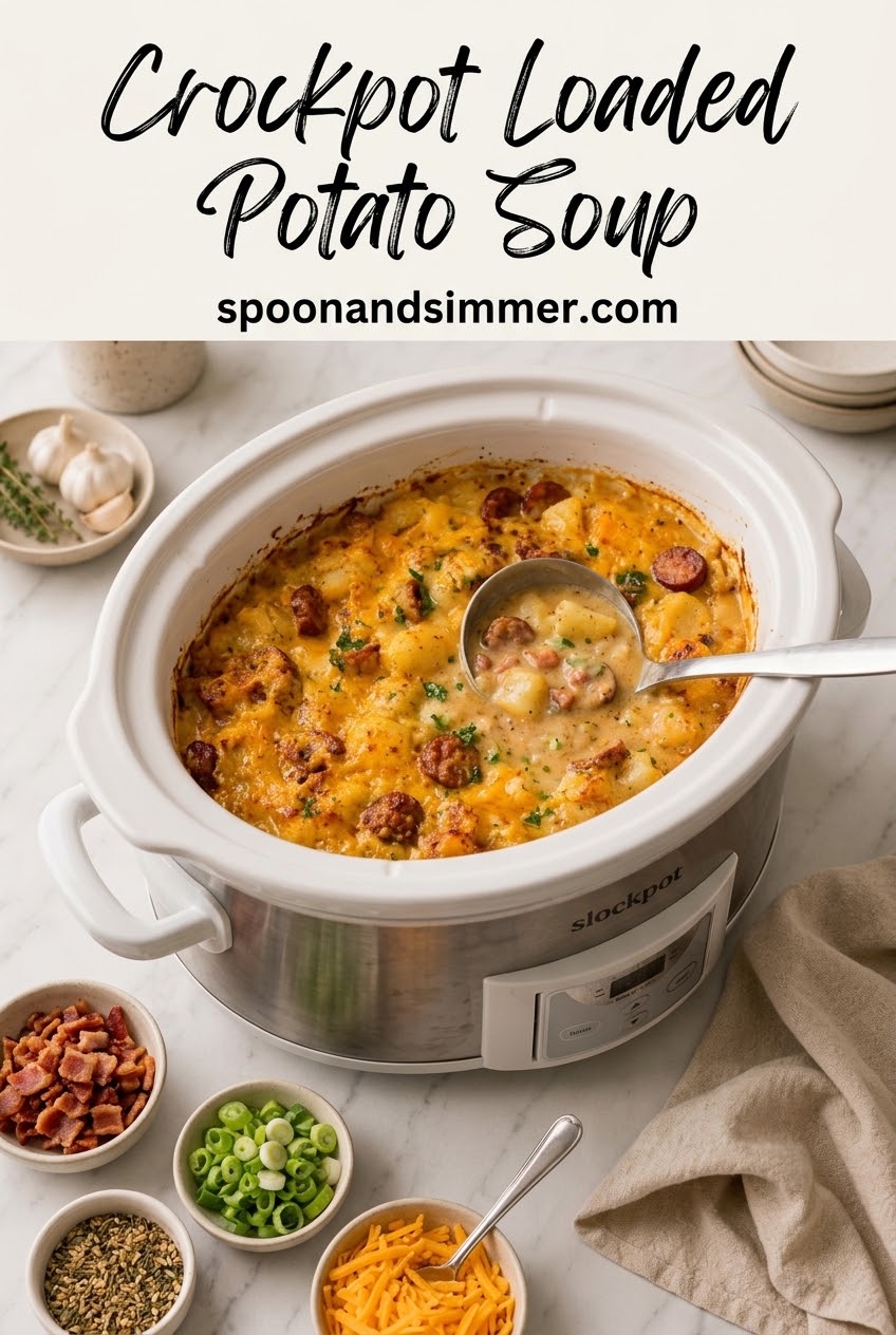 Crockpot Loaded Potato Soup
