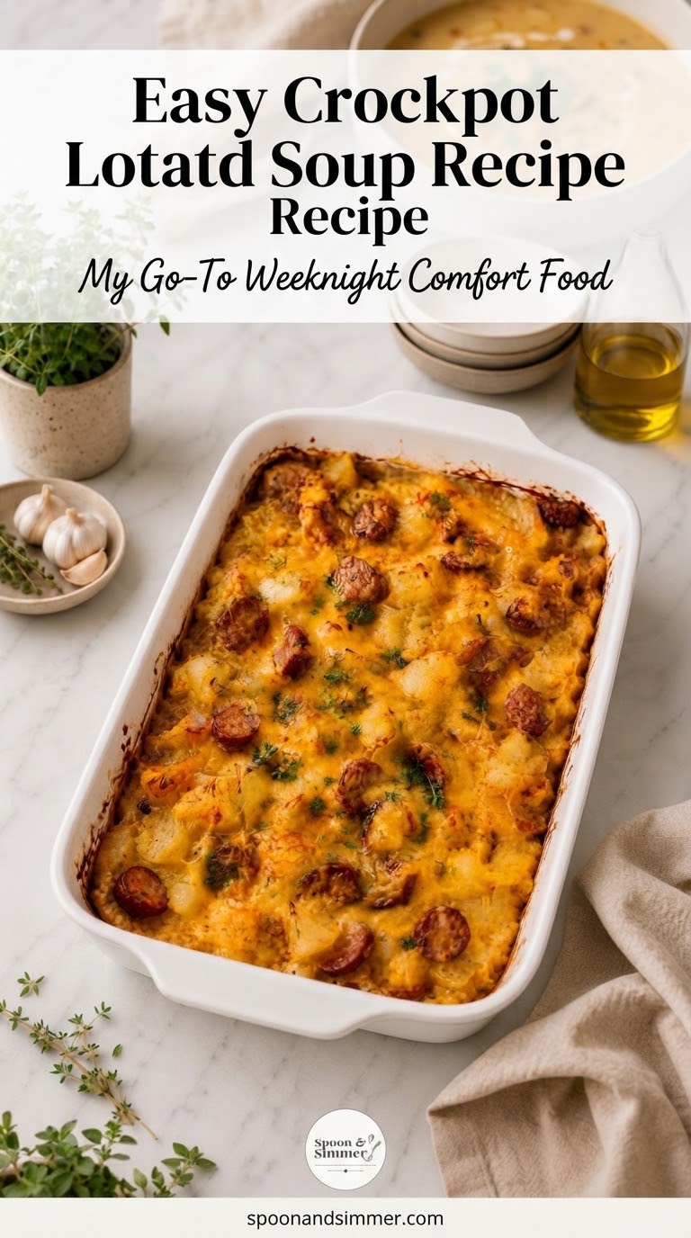 Easy Crockpot Loaded Potato Soup Recipe