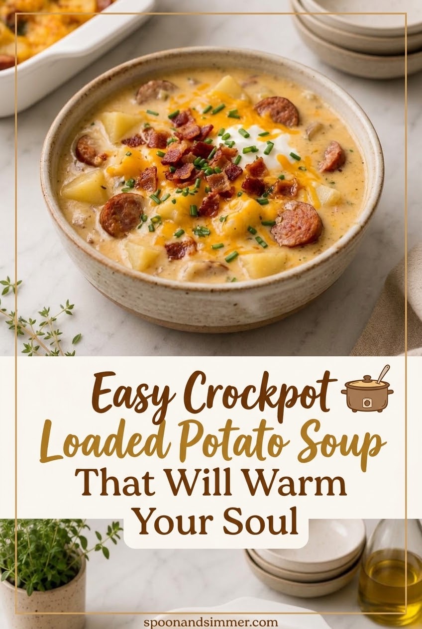 Easy Crockpot Loaded Potato Soup That Will Warm Your Soul