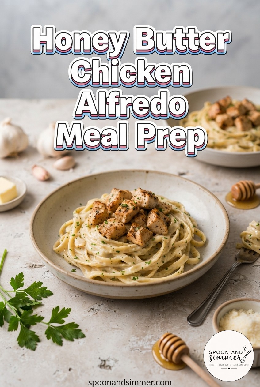 Honey Butter Chicken Alfredo Meal Prep