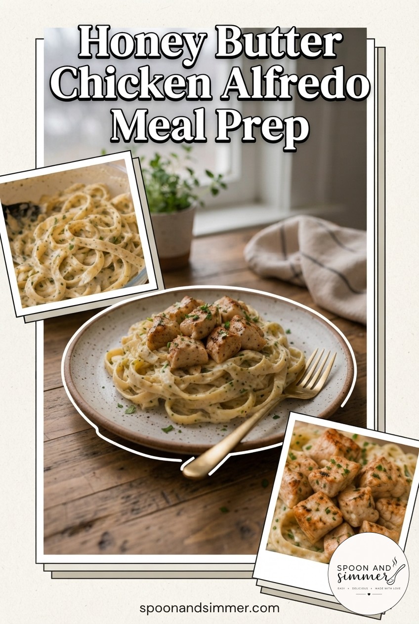 Honey Butter Chicken Alfredo Meal Prep