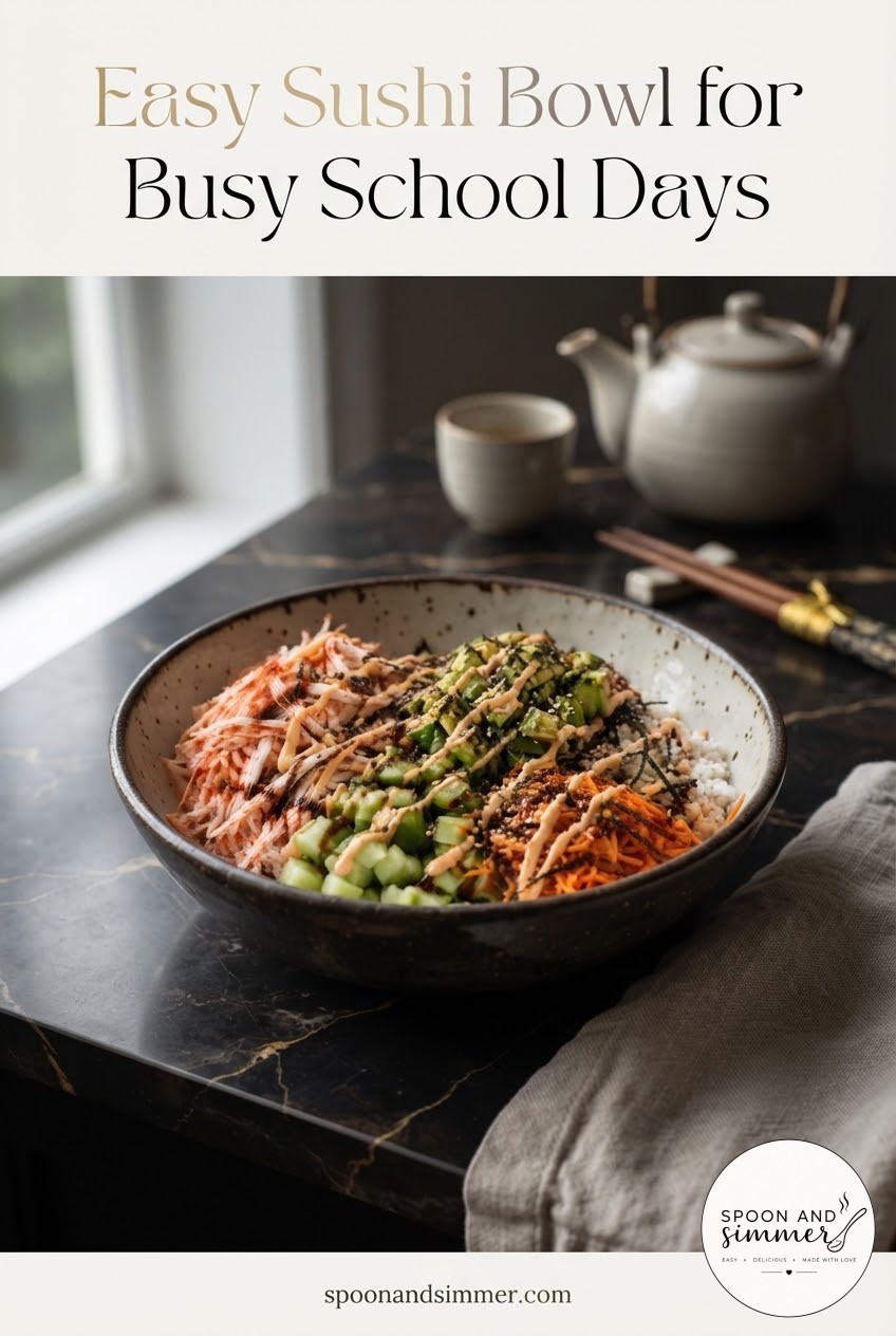 Easy Sushi Bowl for Busy School Days