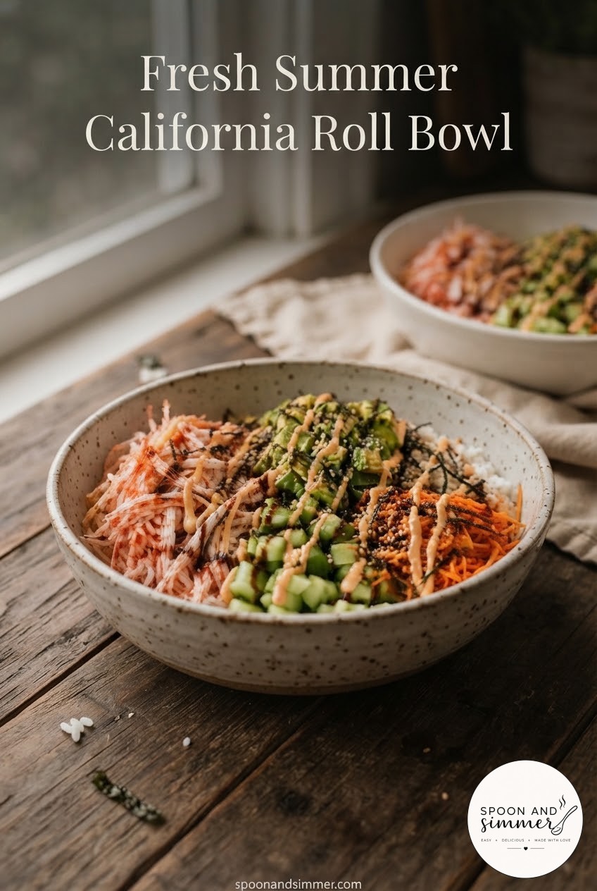 Fresh Summer California Roll Bowl