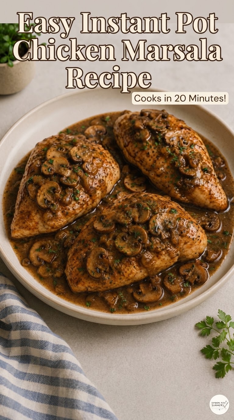 Easy Instant Pot Chicken Marsala Recipe
