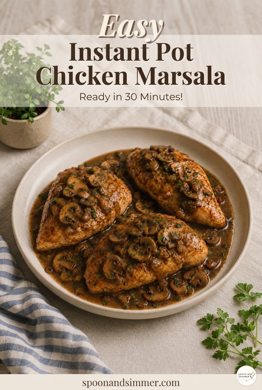 Easy Instant Pot Chicken Marsala