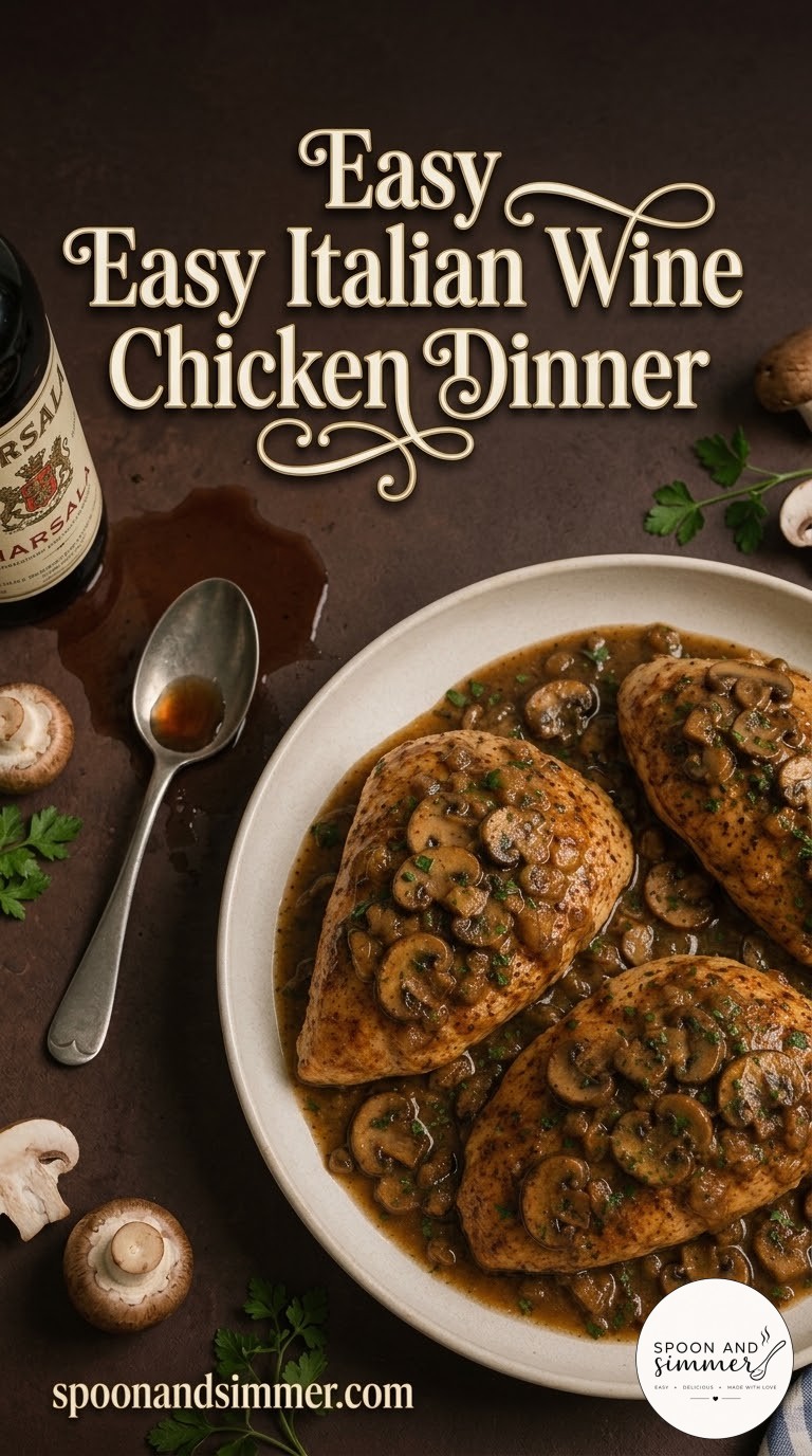 Easy Italian Wine Chicken Dinner