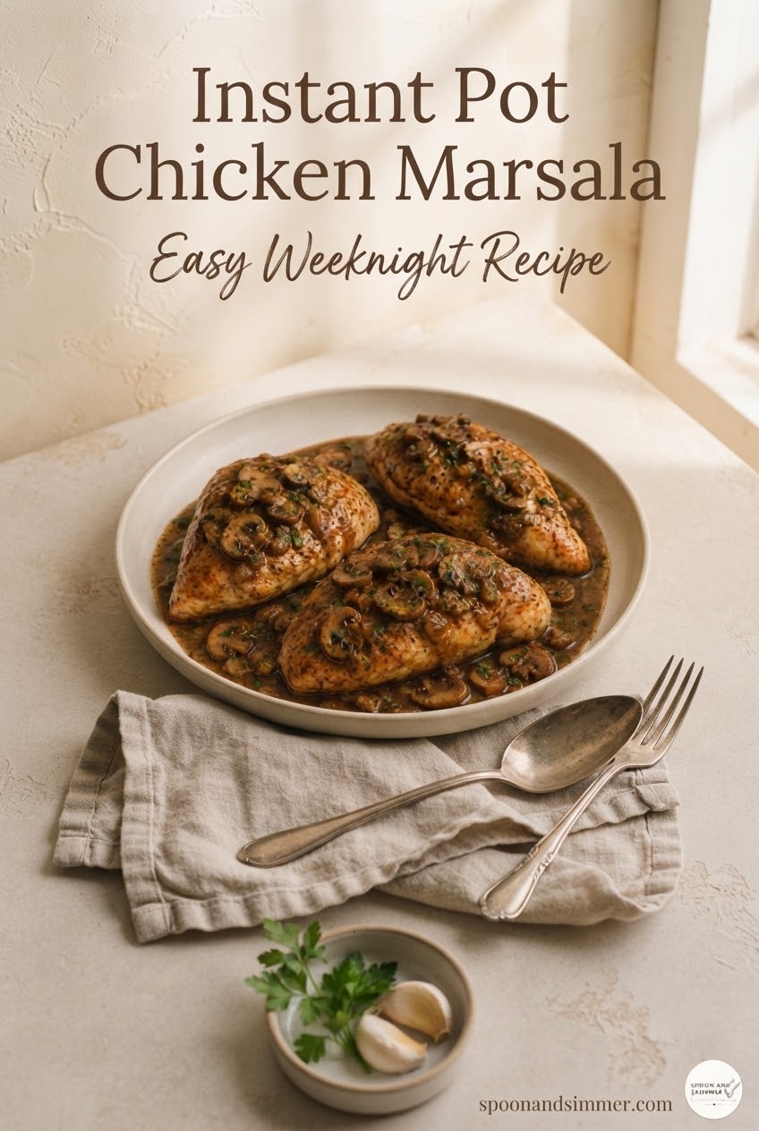Instant Pot Chicken Marsala Easy Weeknight Recipe