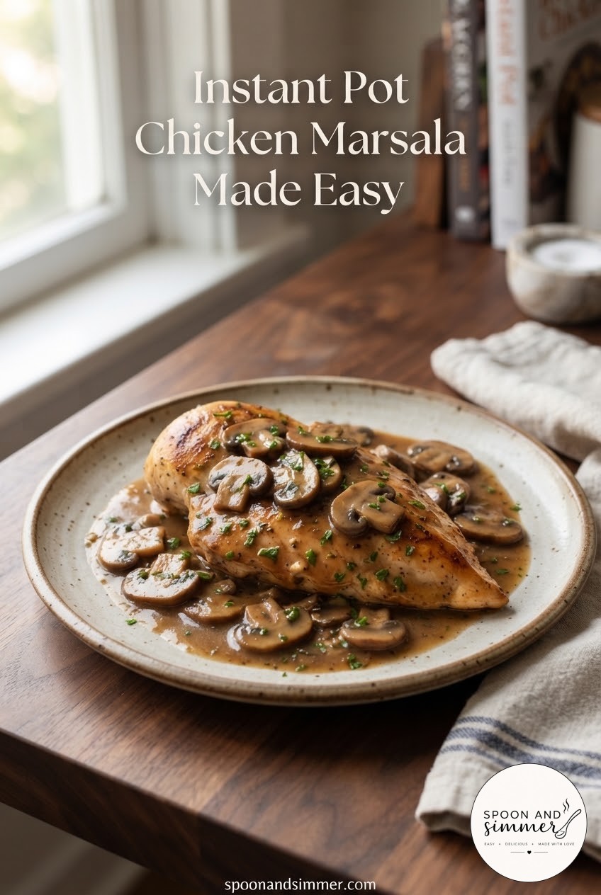 Instant Pot Chicken Marsala Made Easy