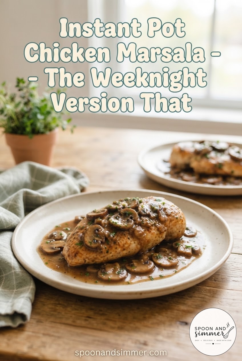 Instant Pot Chicken Marsala - The Weeknight Version That