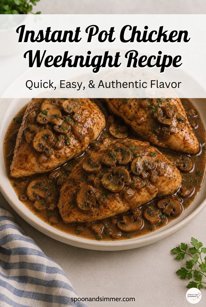 Instant Pot Chicken Marsala Weeknight Recipe
