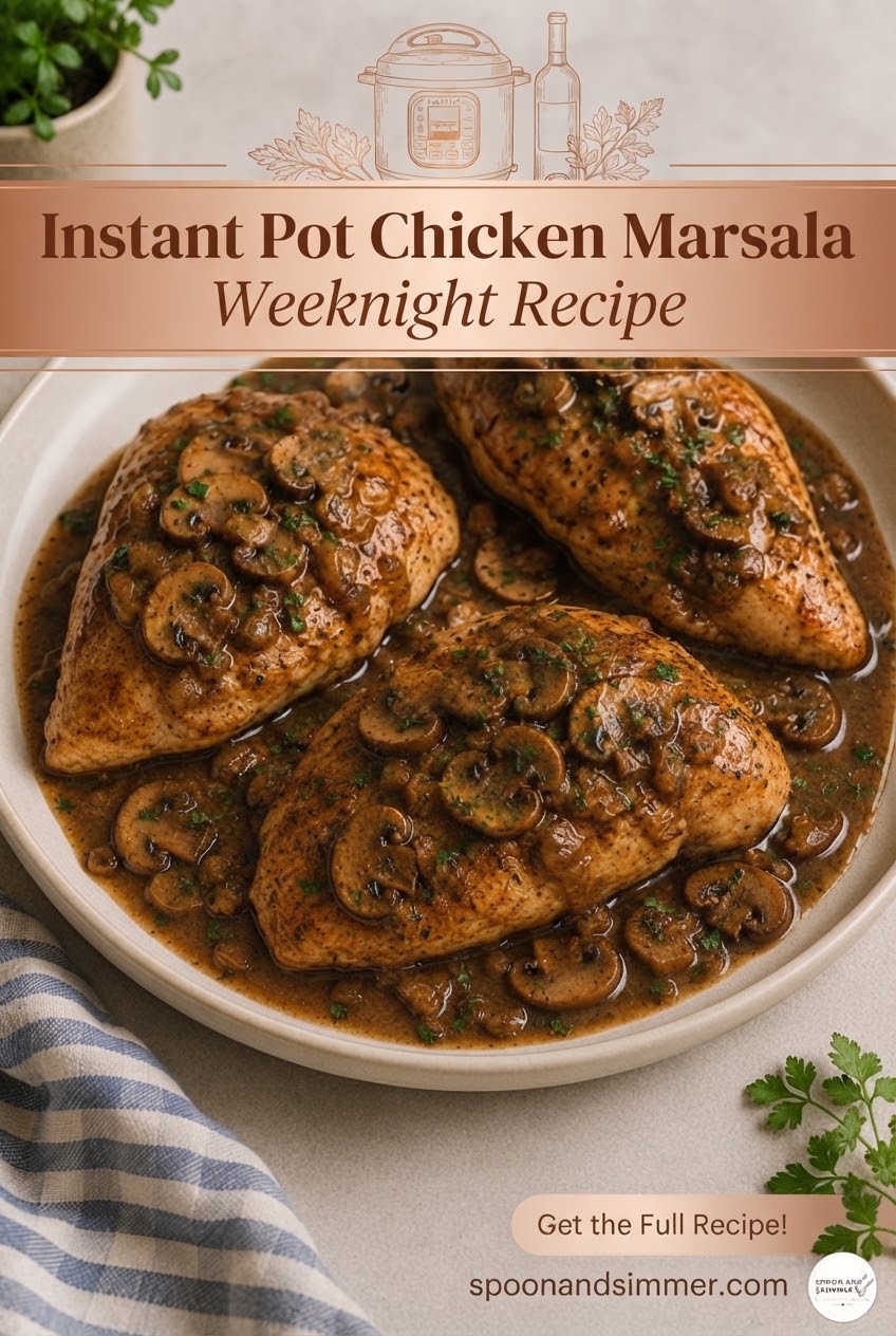 Instant Pot Chicken Marsala Weeknight Recipe
