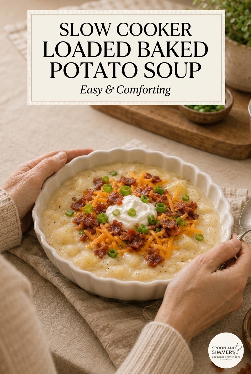 Slow Cooker Loaded Baked Potato Soup
