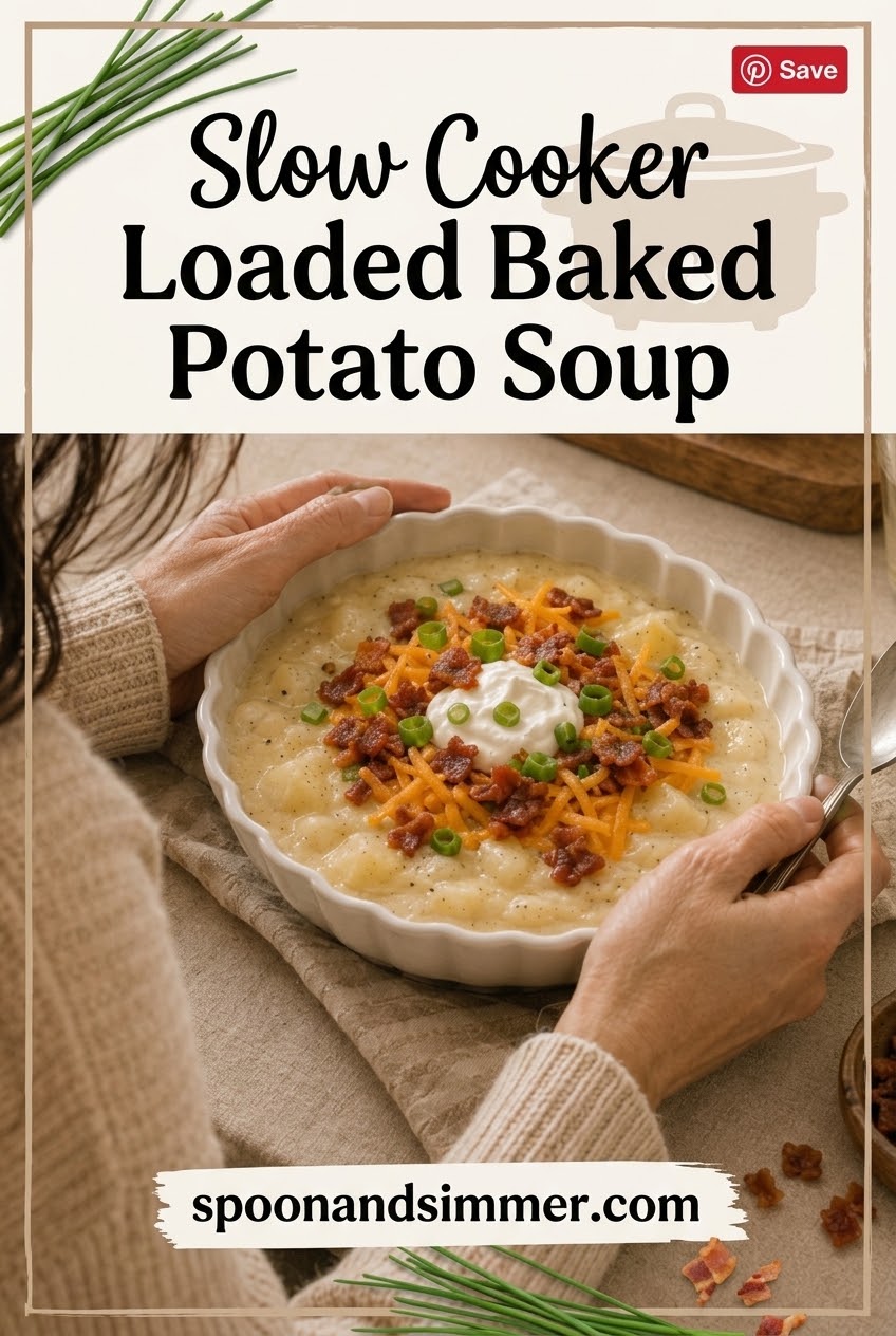 Slow Cooker Loaded Baked Potato Soup