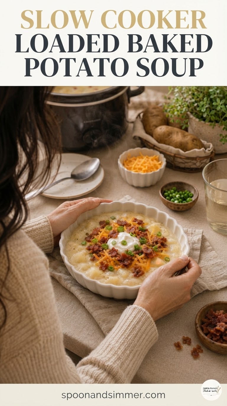 Slow Cooker Loaded Baked Potato Soup