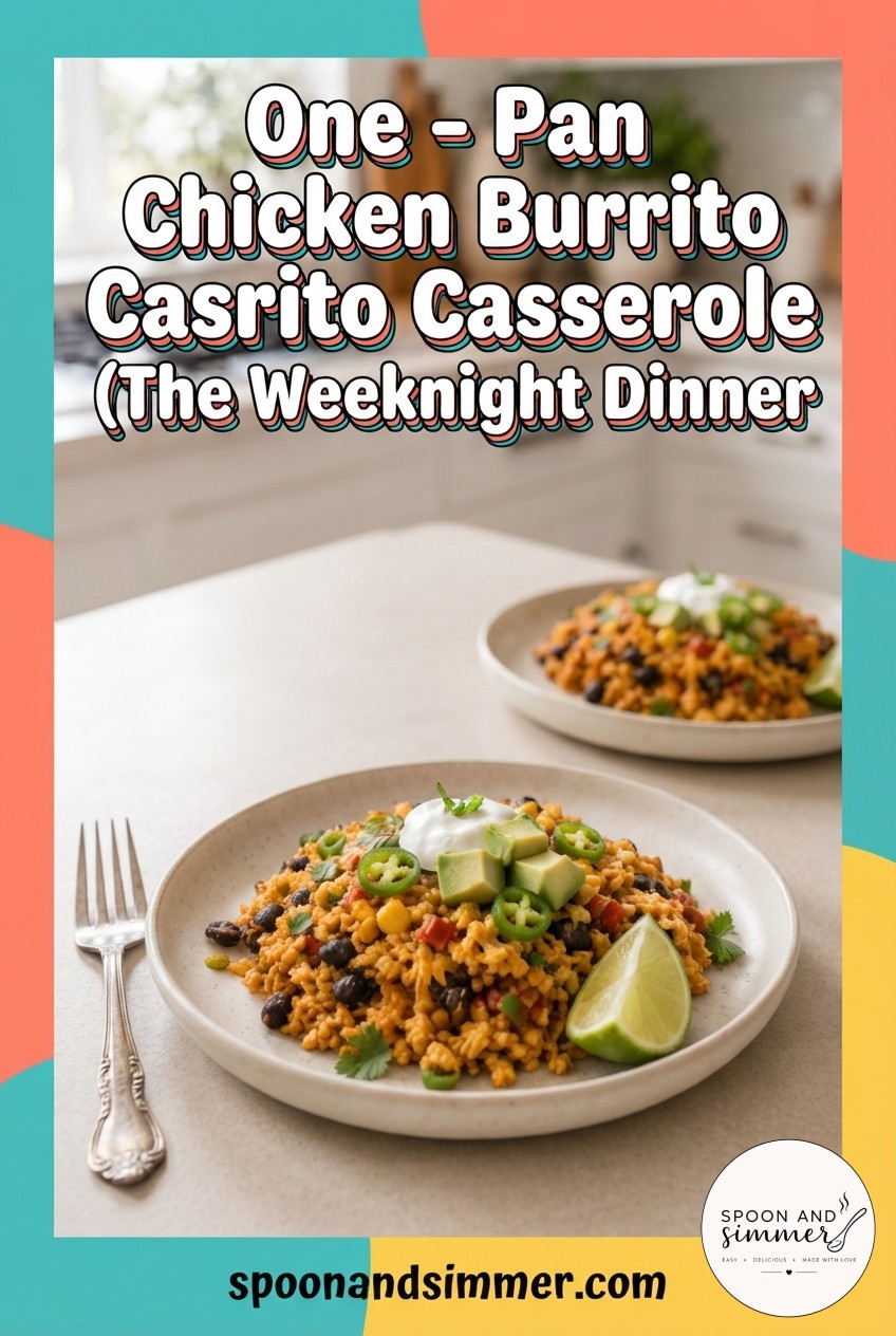 One - Pan Chicken Burrito Casserole (The Weeknight Dinner