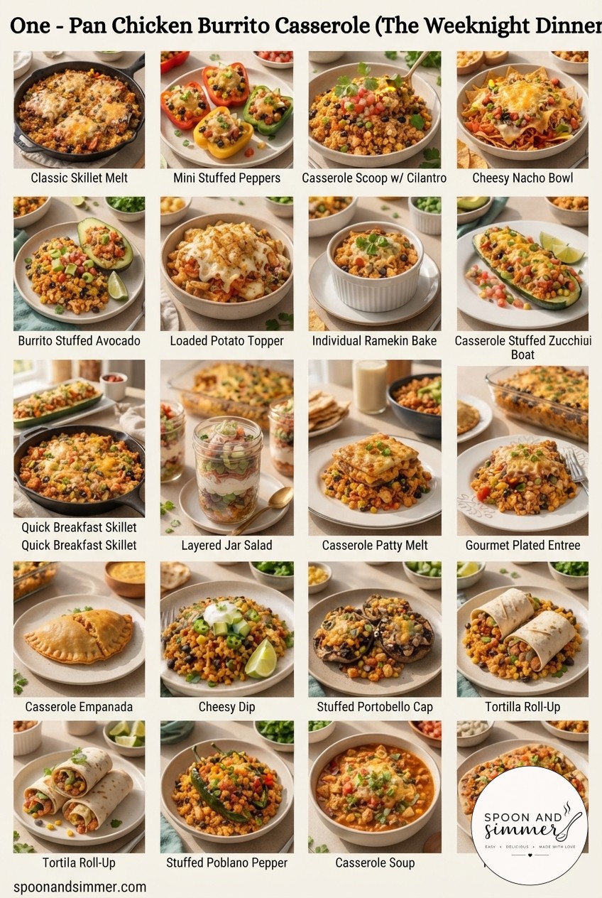 One - Pan Chicken Burrito Casserole (The Weeknight Dinner