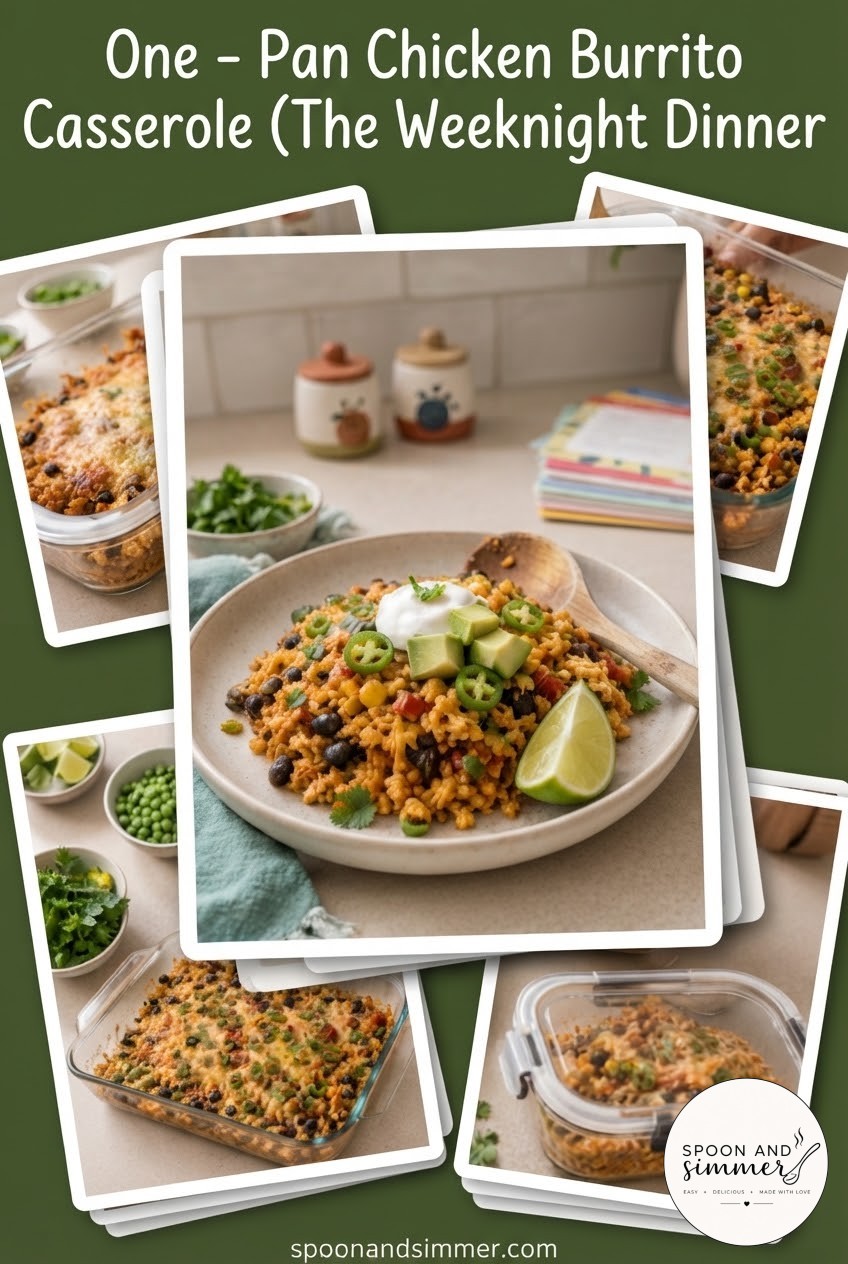 One - Pan Chicken Burrito Casserole (The Weeknight Dinner