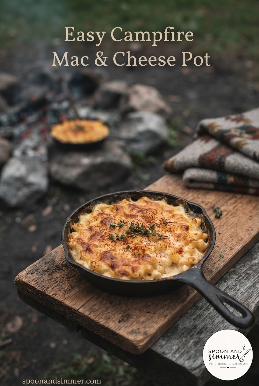 Easy Campfire Mac & Cheese Pot