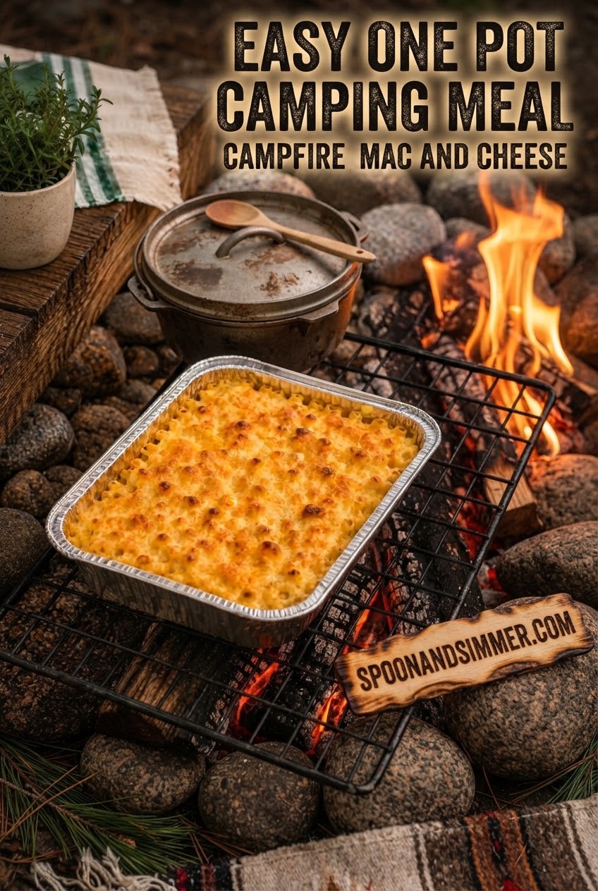 Easy One Pot Camping Meal Campfire Mac and Cheese