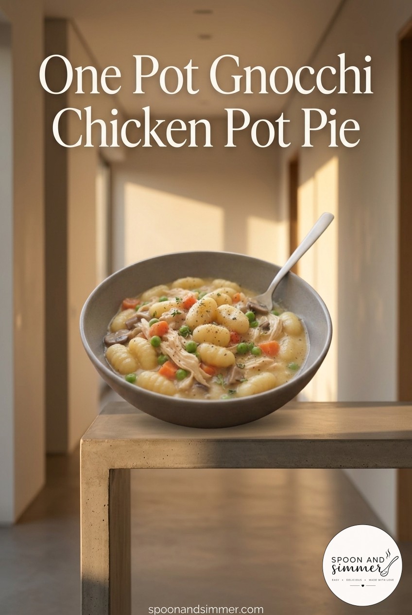 One Pot Gnocchi Chicken Pot Pie