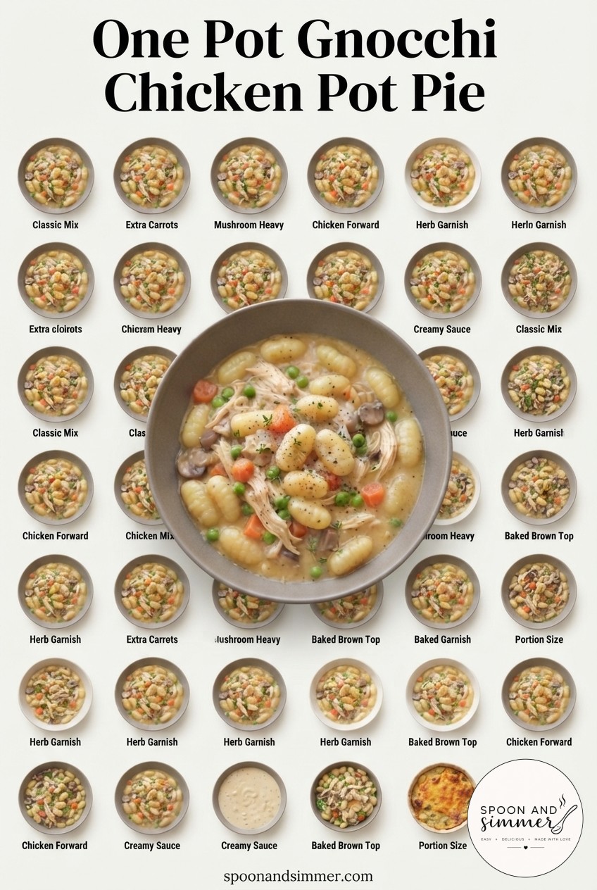 One Pot Gnocchi Chicken Pot Pie