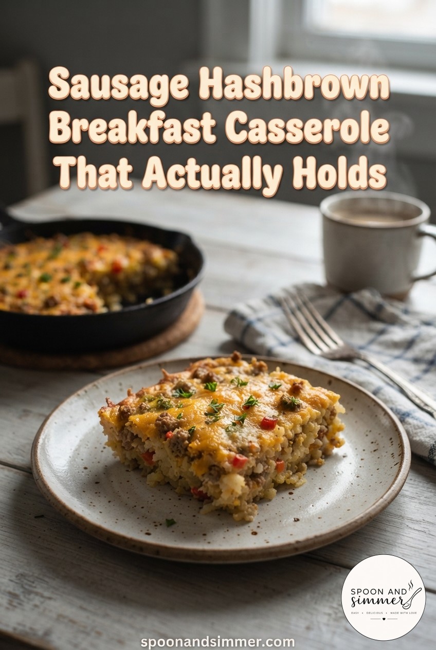 Sausage Hashbrown Breakfast Casserole That Actually Holds
