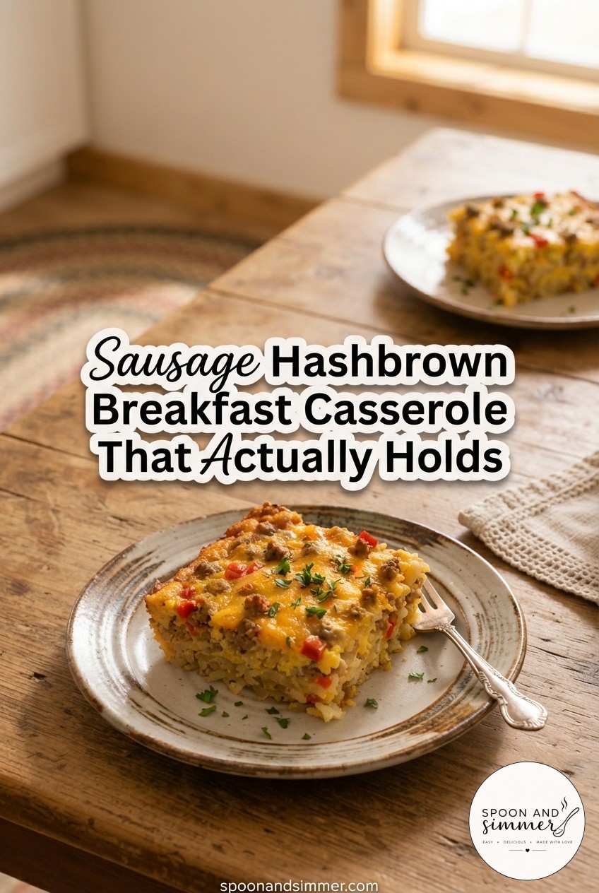 Sausage Hashbrown Breakfast Casserole That Actually Holds