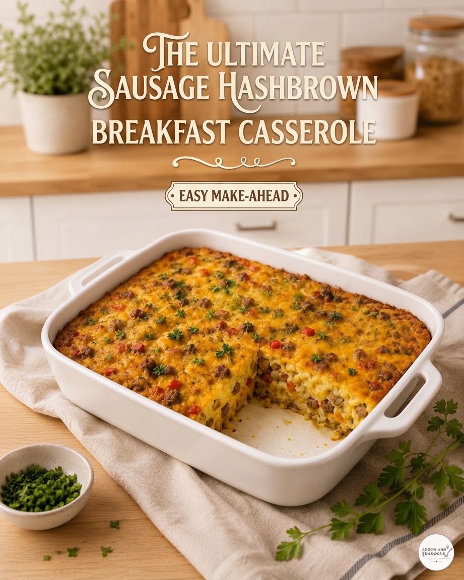 The Ultimate Sausage Hashbrown Breakfast Casserole