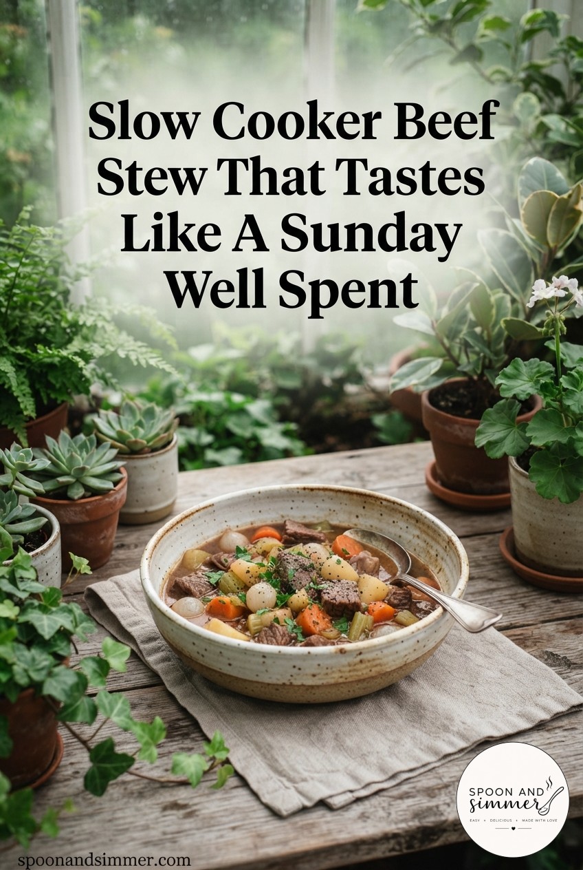 Slow Cooker Beef Stew That Tastes Like A Sunday Well Spent