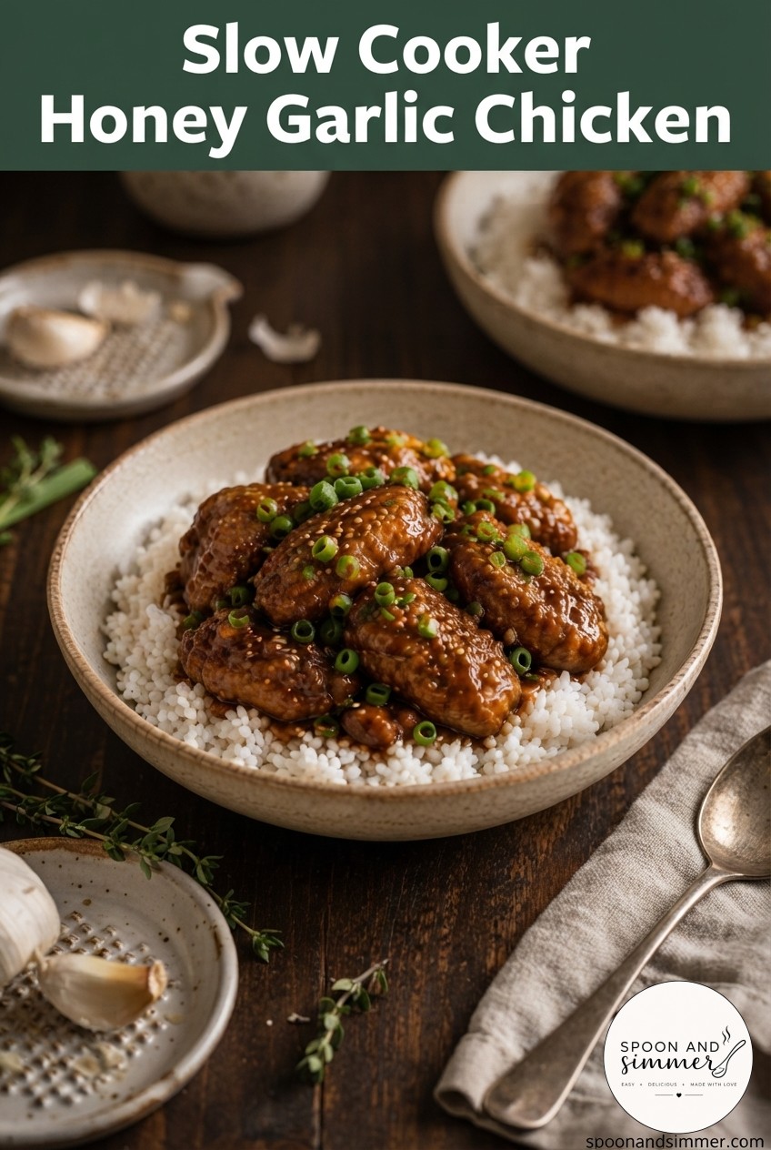 Slow Cooker Honey Garlic Chicken