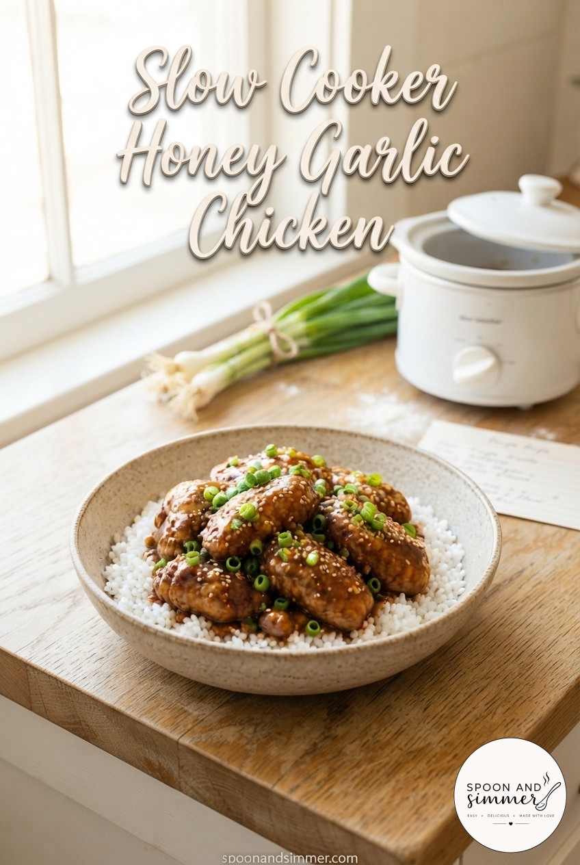 Slow Cooker Honey Garlic Chicken