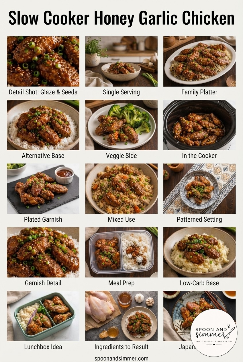 Slow Cooker Honey Garlic Chicken