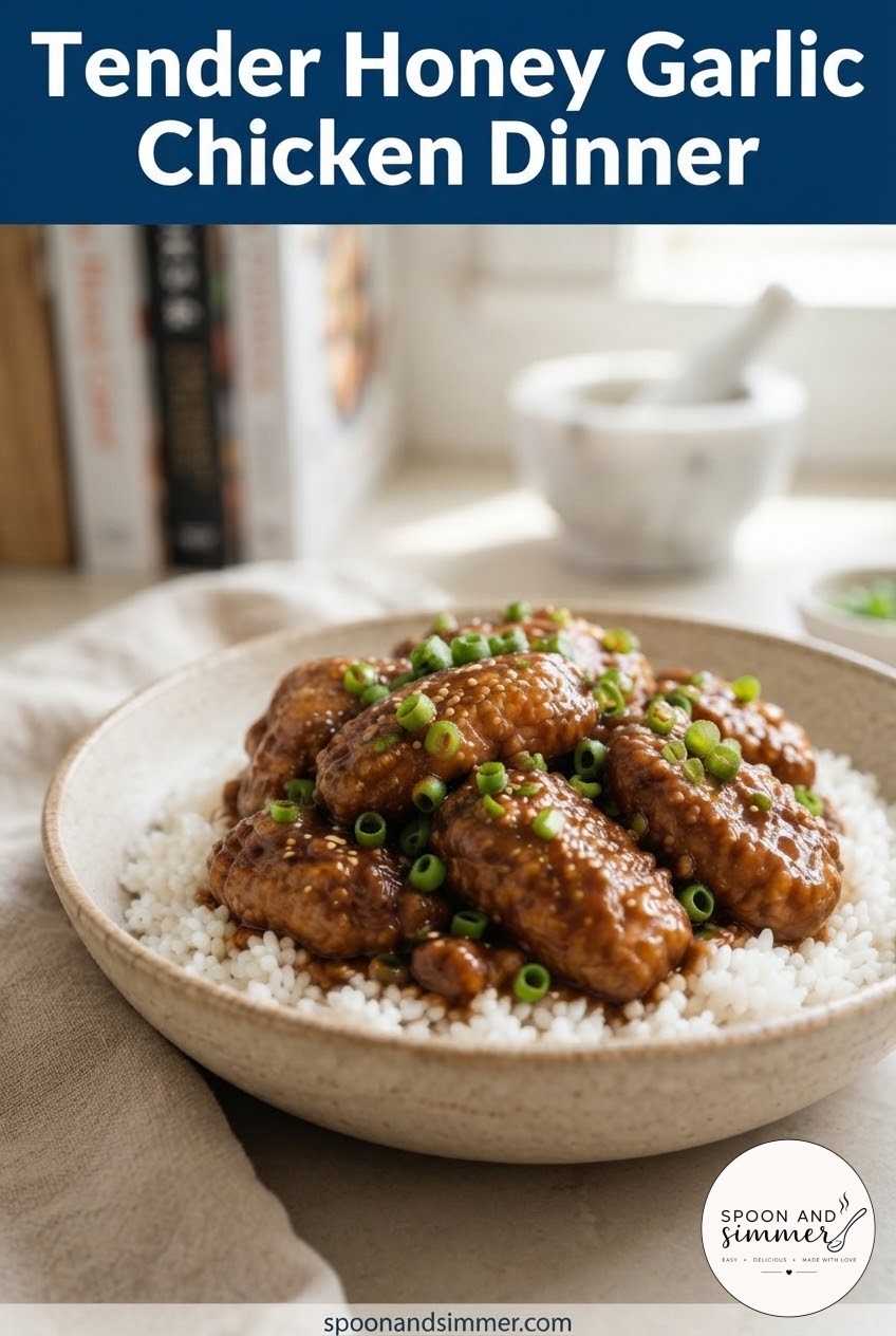 Tender Honey Garlic Chicken Dinner